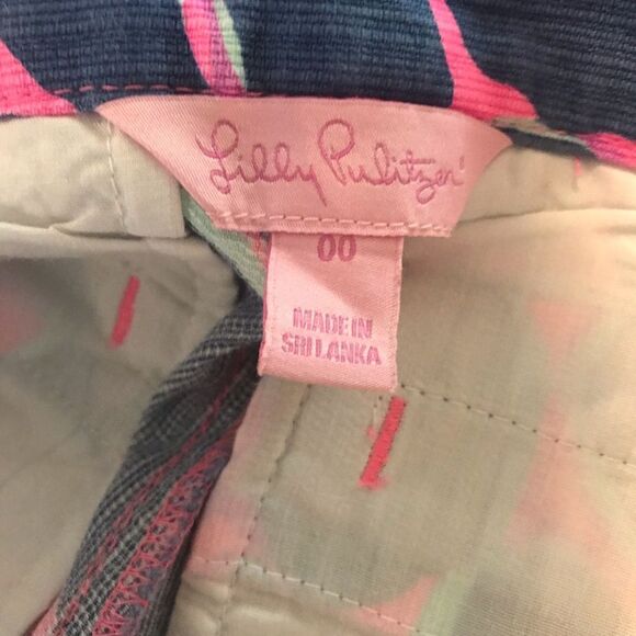 Lilly Pulitzer Adie Shorts Women's Size 00 Amethyst Flamingo Beach Bathers Color - Picture 5 of 7